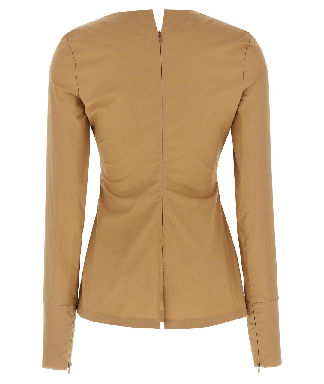 THELATEST Бежевая хлопковая футболка, фото 2