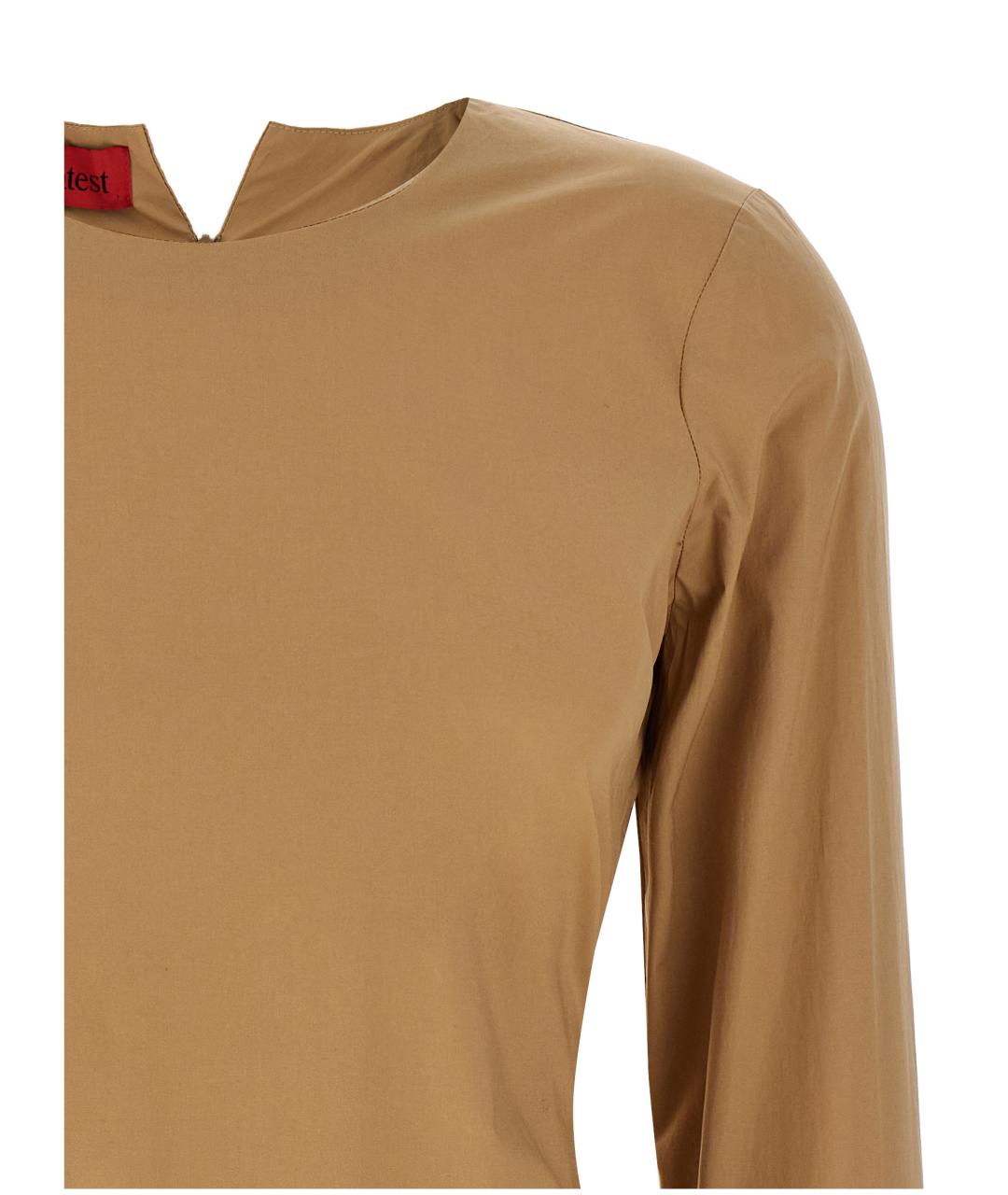 THELATEST Бежевая хлопковая футболка, фото 3