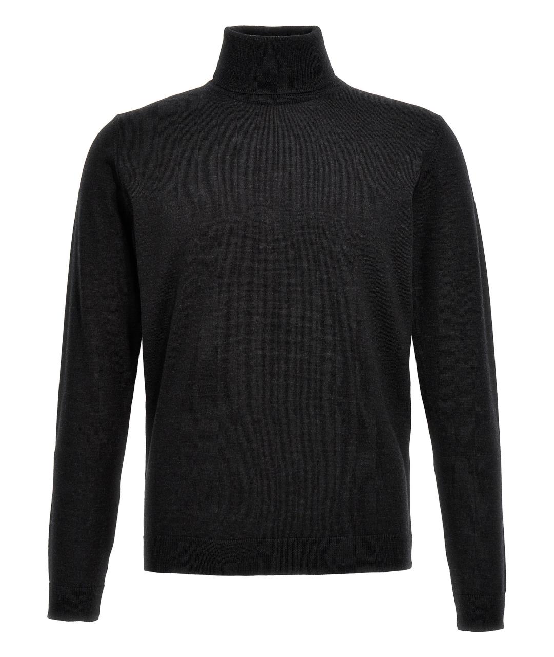 ROBERTO COLLINA Серый шерстяной джемпер / свитер, фото 1