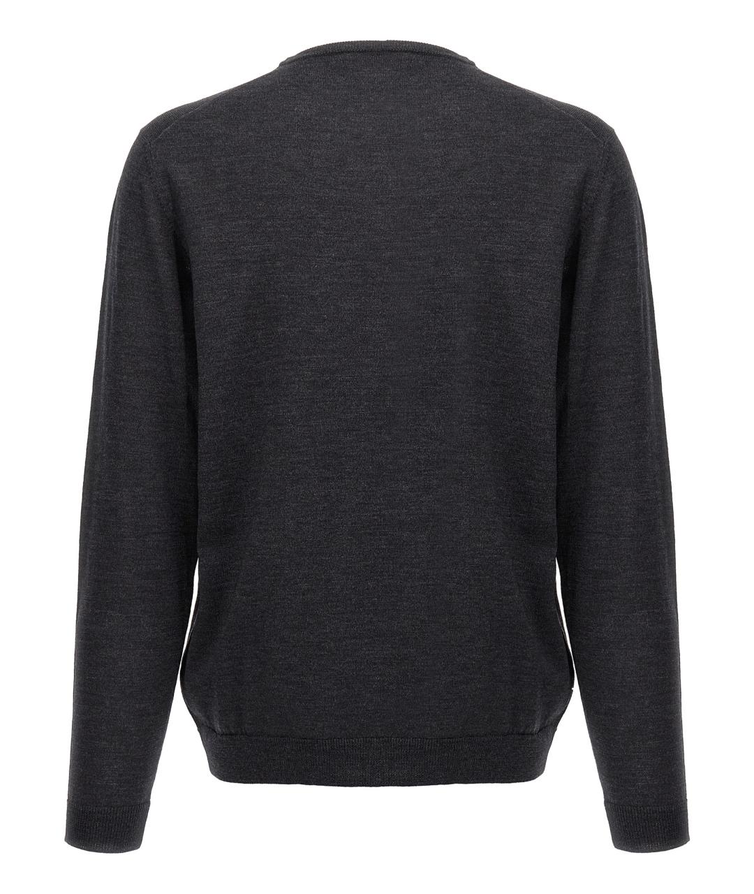 ROBERTO COLLINA Серый шерстяной джемпер / свитер, фото 2