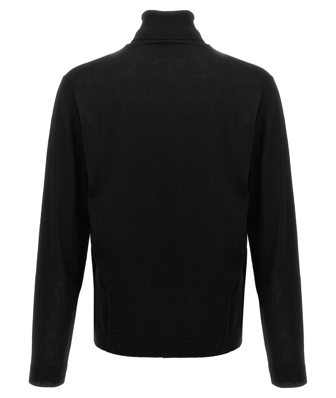 ROBERTO COLLINA Черный шерстяной джемпер / свитер, фото 2