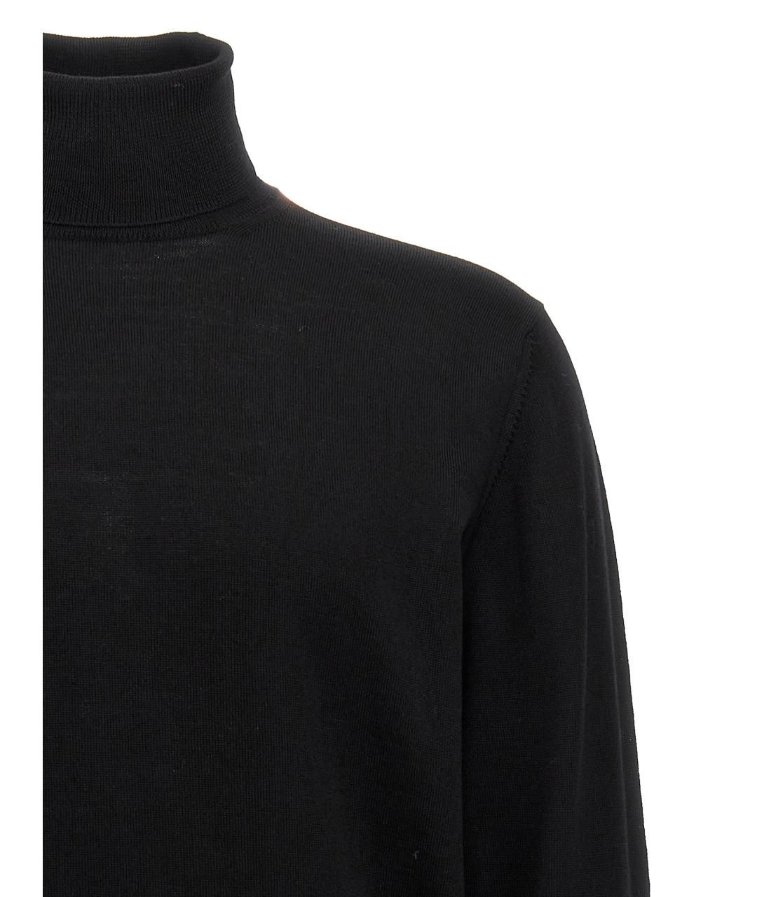 ROBERTO COLLINA Черный шерстяной джемпер / свитер, фото 3