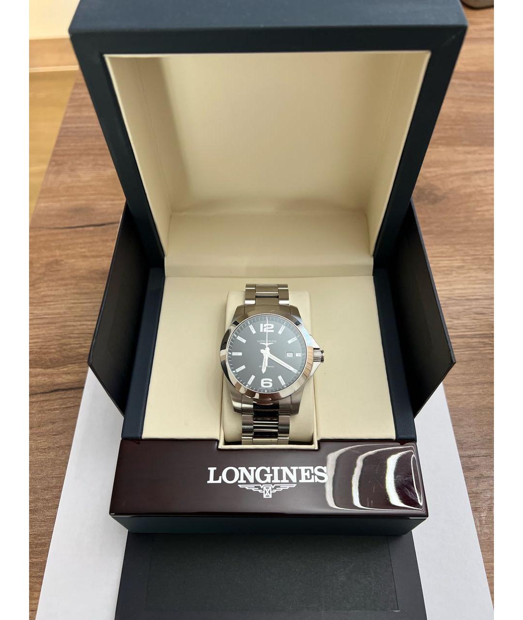 LONGINES Серебряные металлические часы, фото 5