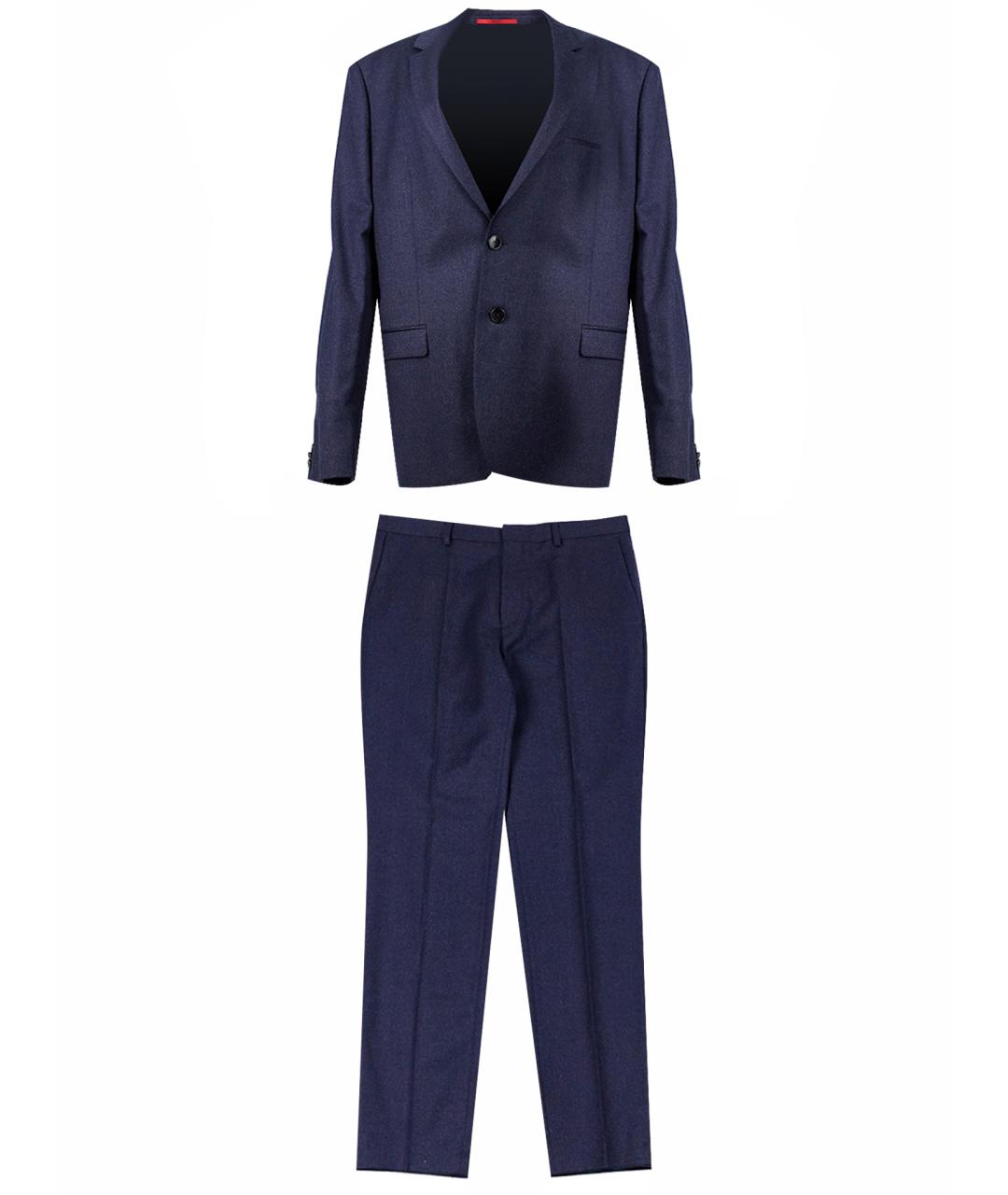 HUGO BOSS Синий классический костюм, фото 1
