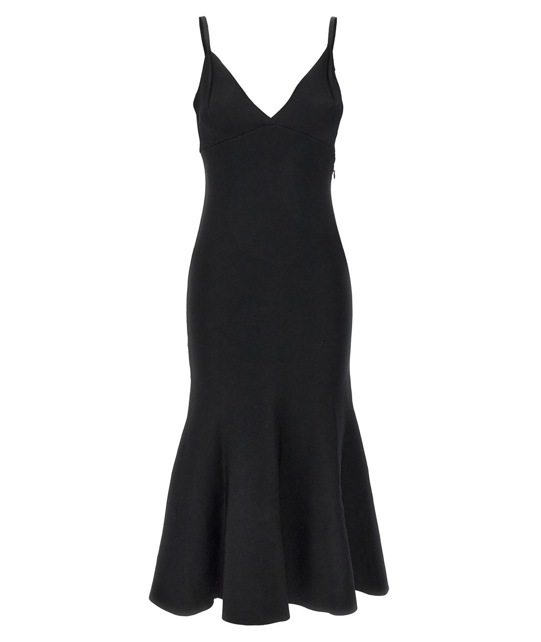 ROLAND MOURET Черная вискозная юбка миди, фото 3