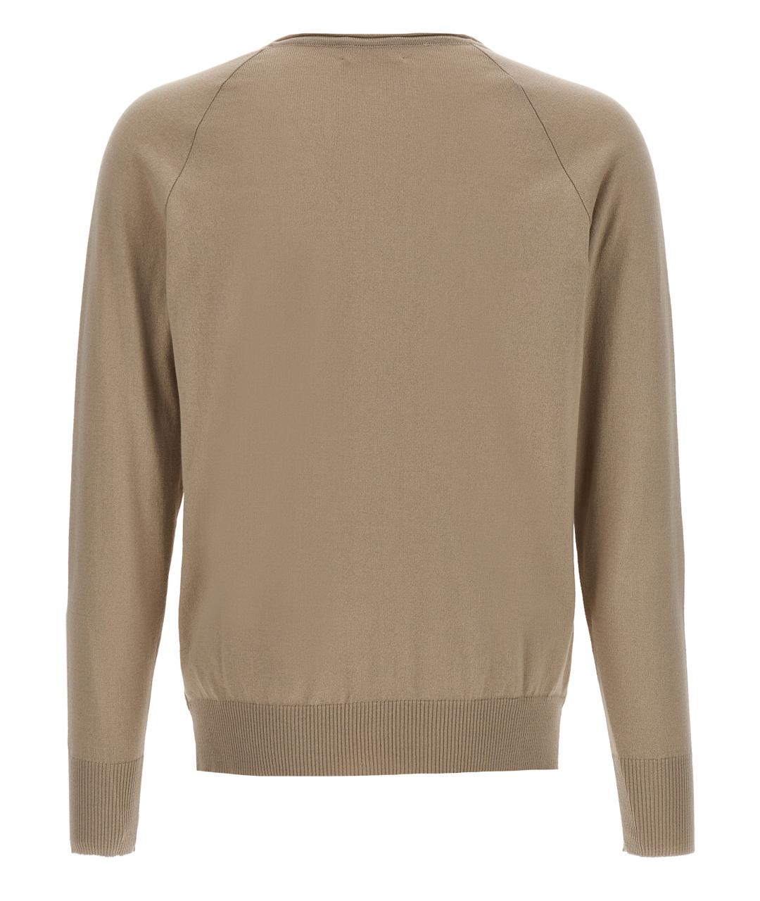 MA'RY'YA Бежевый хлопковый джемпер / свитер, фото 2