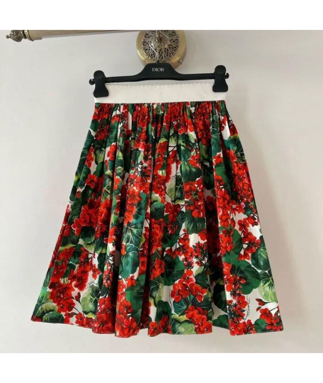 DOLCE&GABBANA Красная юбка мини, фото 2