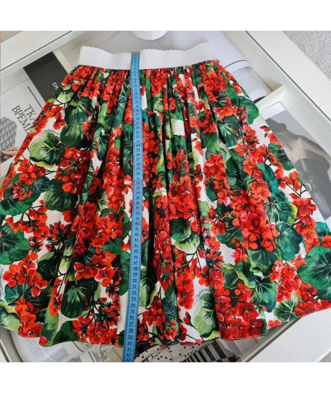 DOLCE&GABBANA Красная юбка мини, фото 5