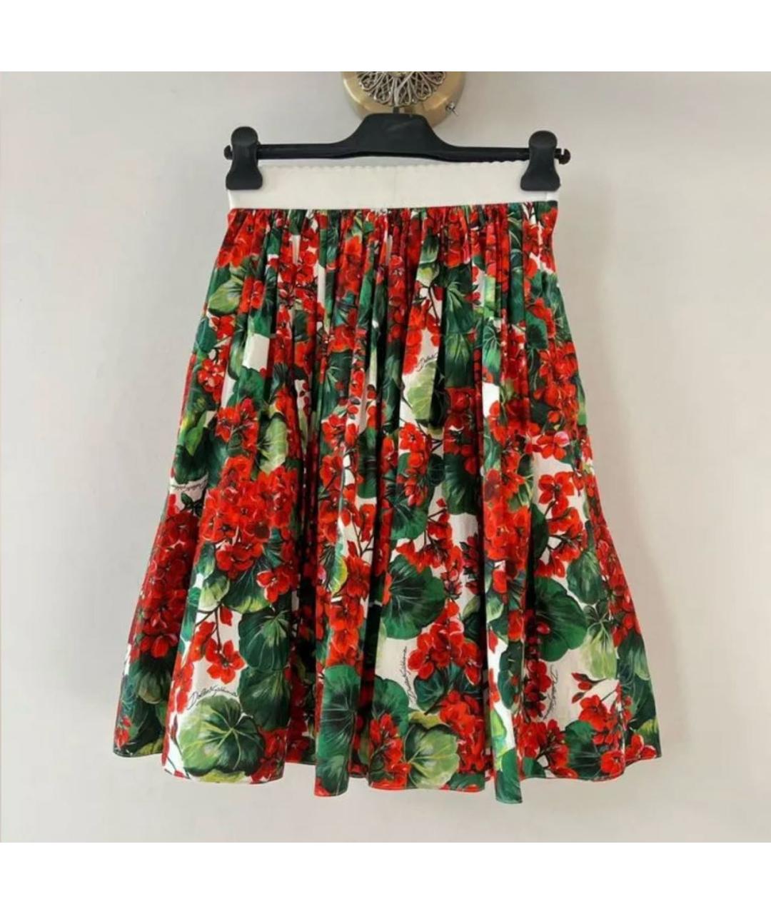 DOLCE&GABBANA Красная юбка мини, фото 3
