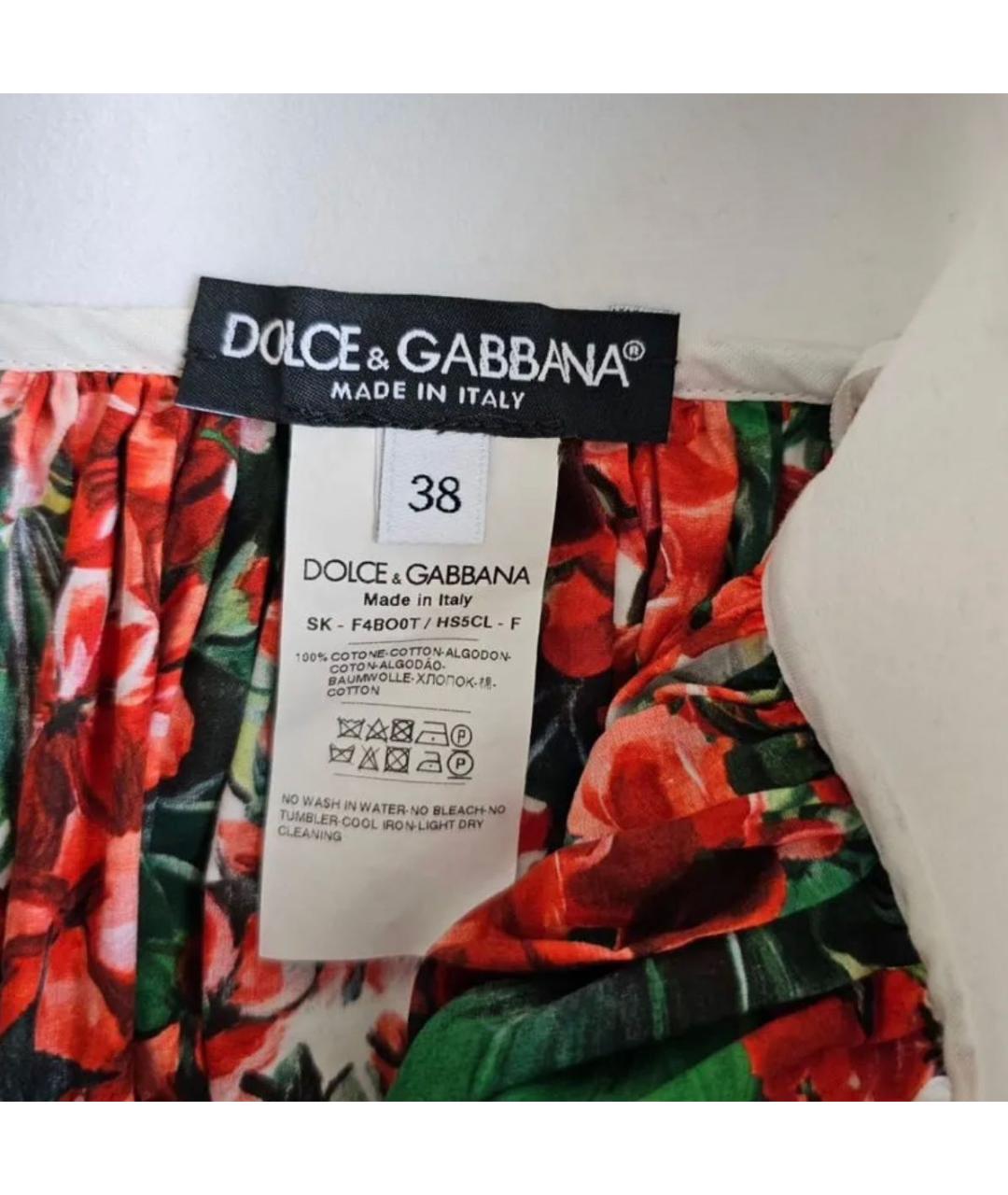 DOLCE&GABBANA Красная юбка мини, фото 7