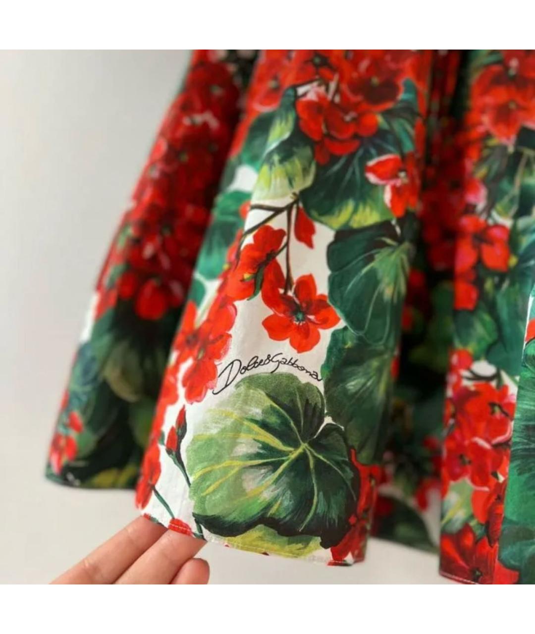 DOLCE&GABBANA Красная юбка мини, фото 4
