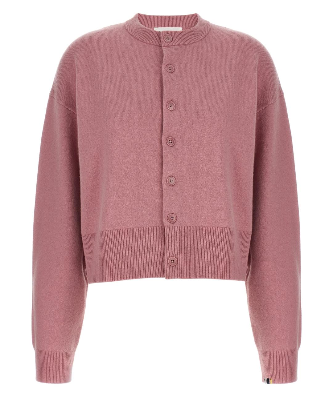 EXTREME CASHMERE Розовый кашемировый кардиган, фото 1