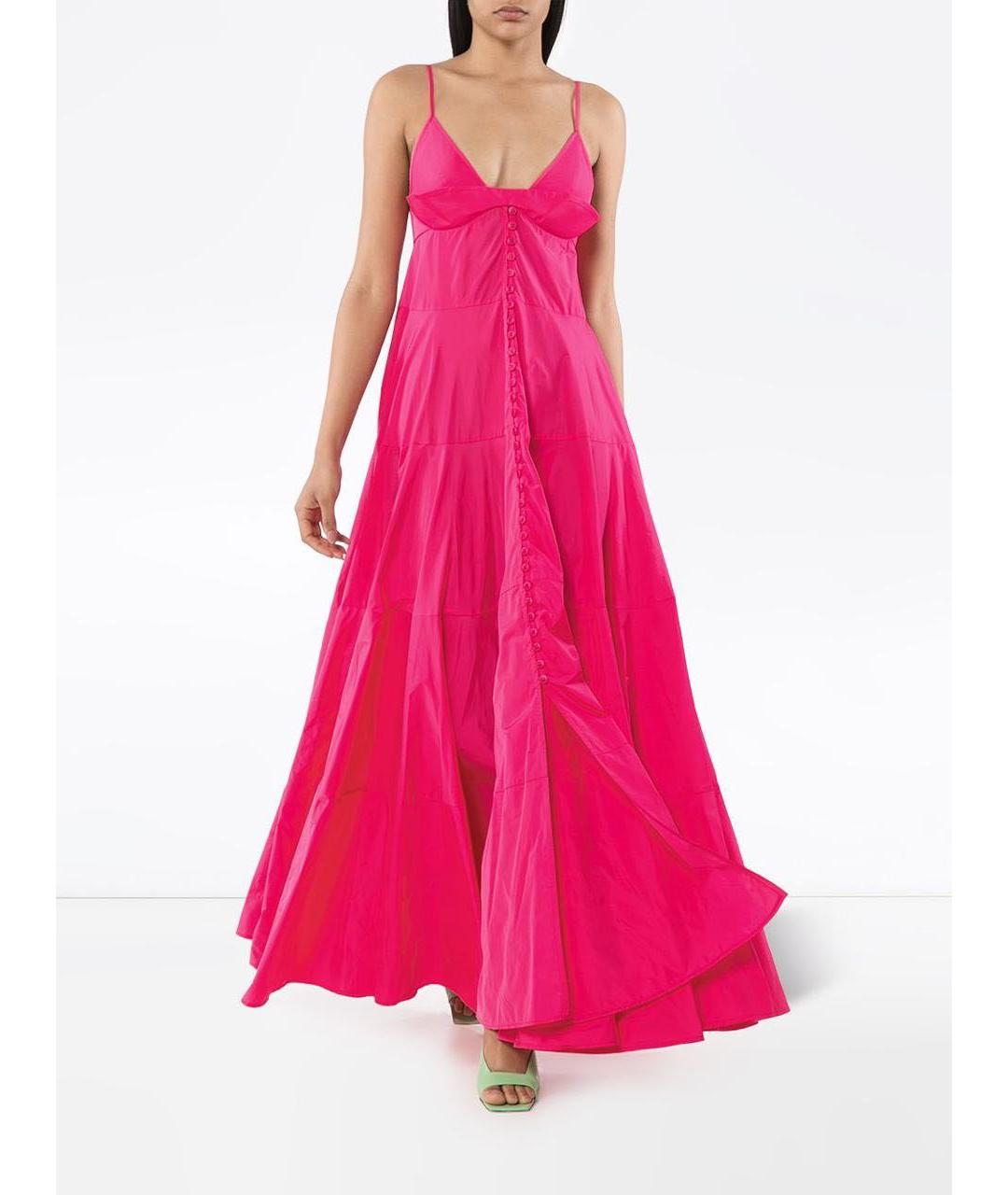 JACQUEMUS Розовый полиэстеровый сарафан, фото 2