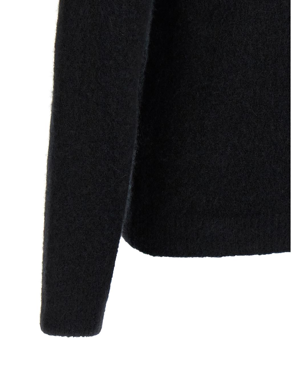 ROBERTO COLLINA Черный шерстяной джемпер / свитер, фото 4