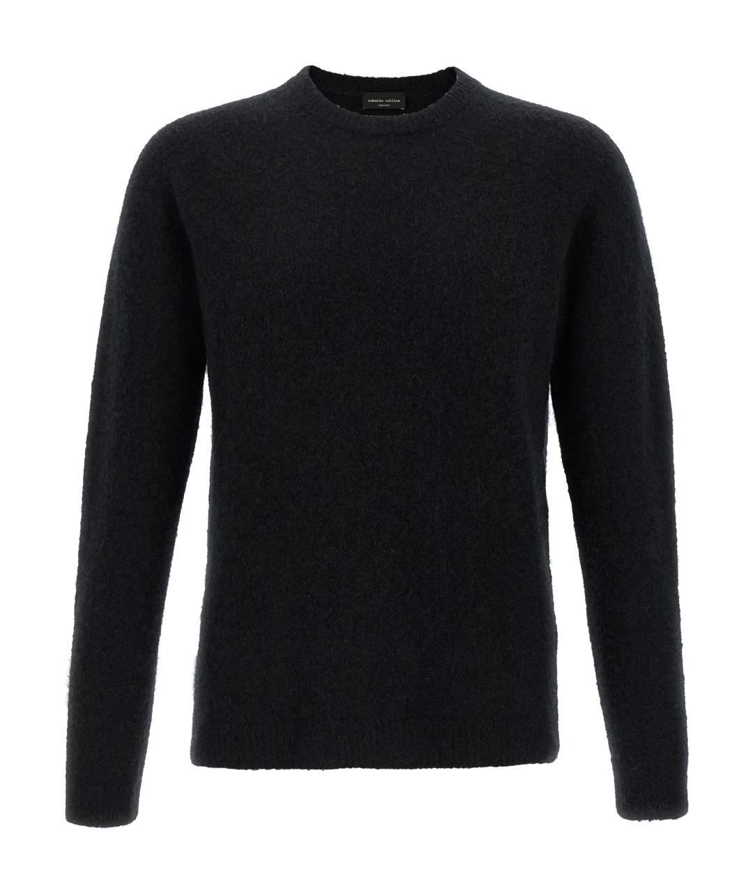ROBERTO COLLINA Черный шерстяной джемпер / свитер, фото 1