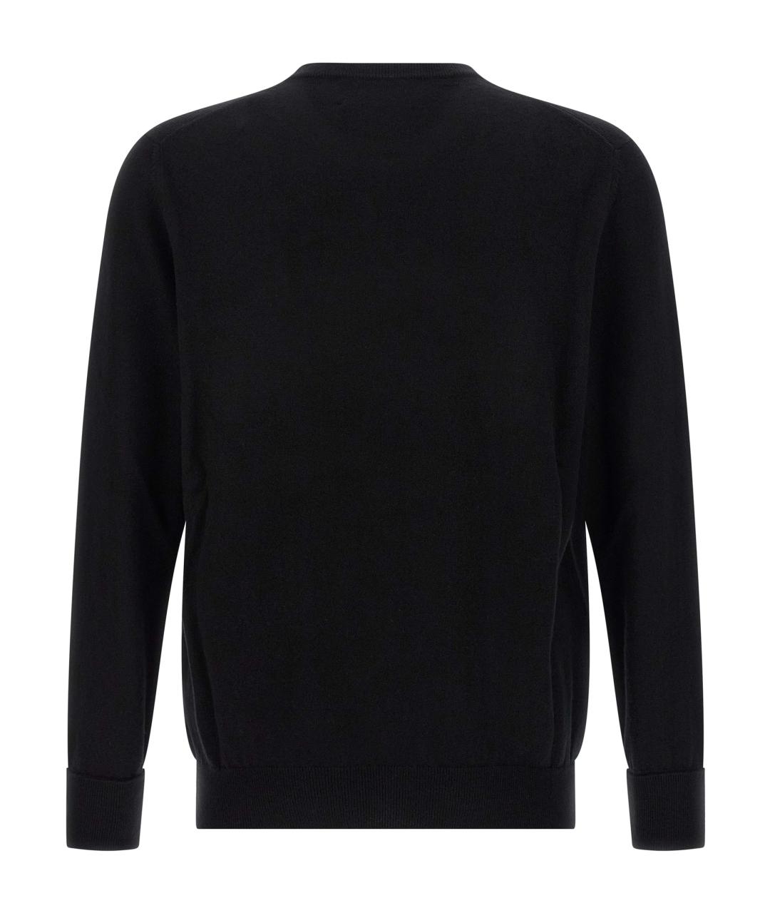 BALLANTYNE Черный кашемировый джемпер / свитер, фото 2