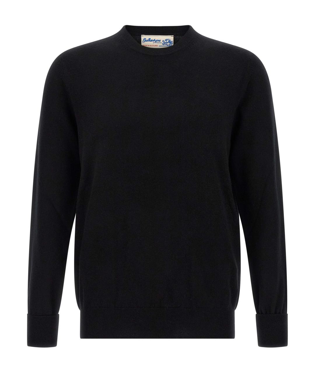 BALLANTYNE Черный кашемировый джемпер / свитер, фото 1