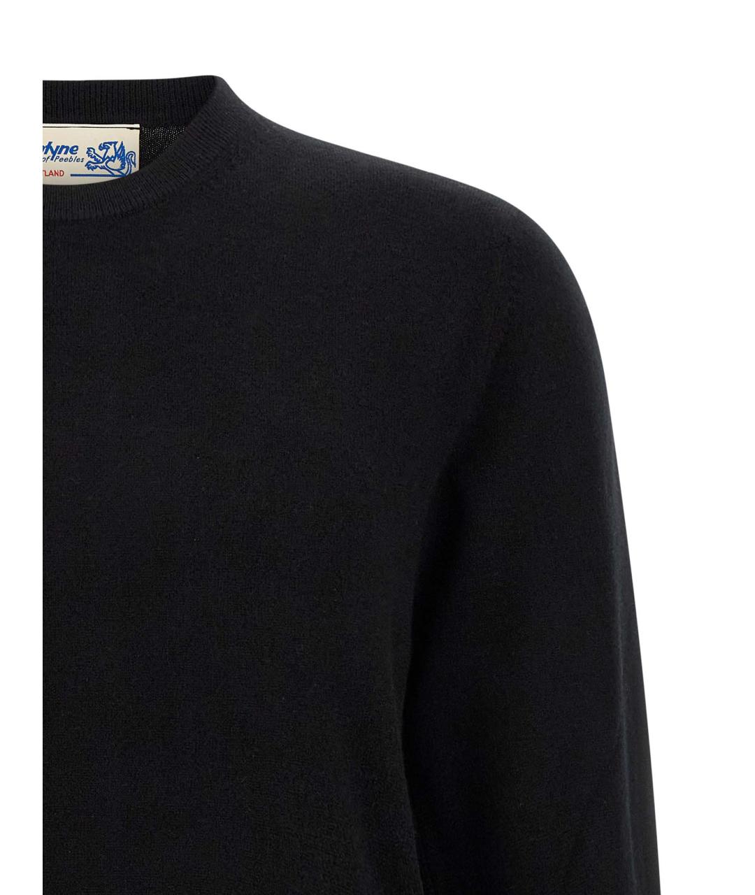 BALLANTYNE Черный кашемировый джемпер / свитер, фото 3