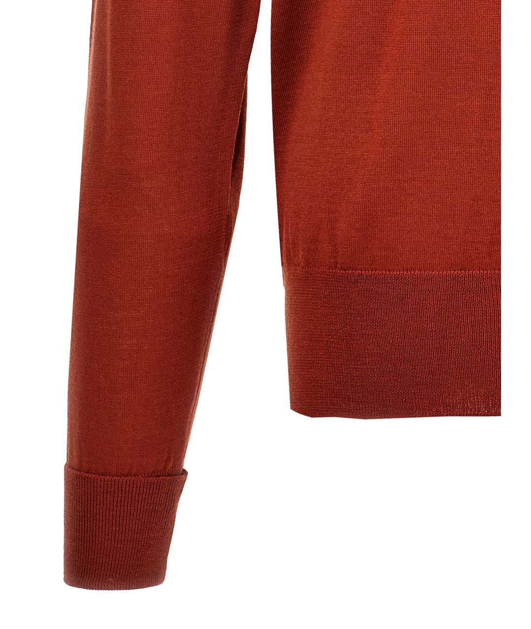 PT TORINO Красный шерстяной джемпер / свитер, фото 4