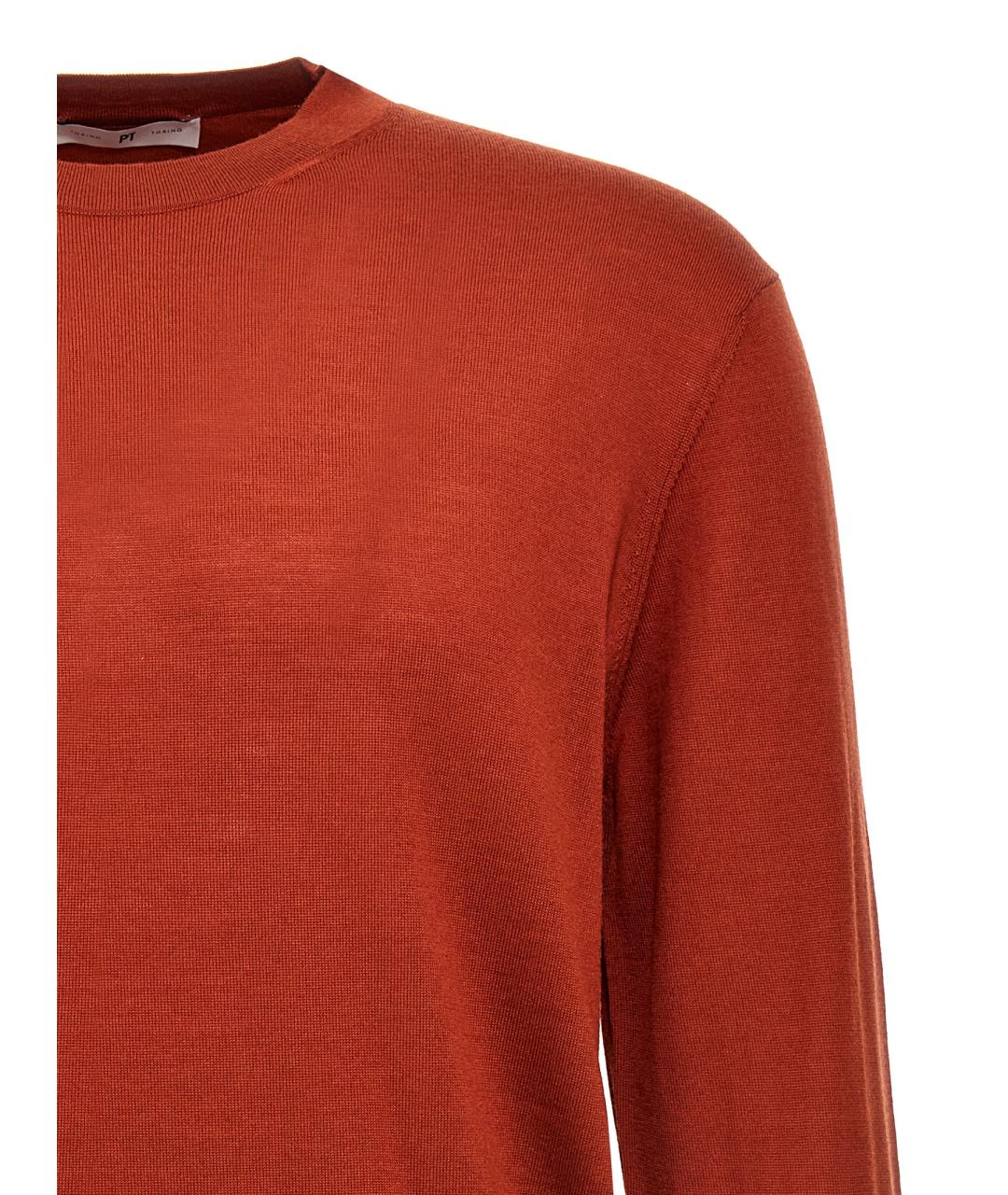 PT TORINO Красный шерстяной джемпер / свитер, фото 3
