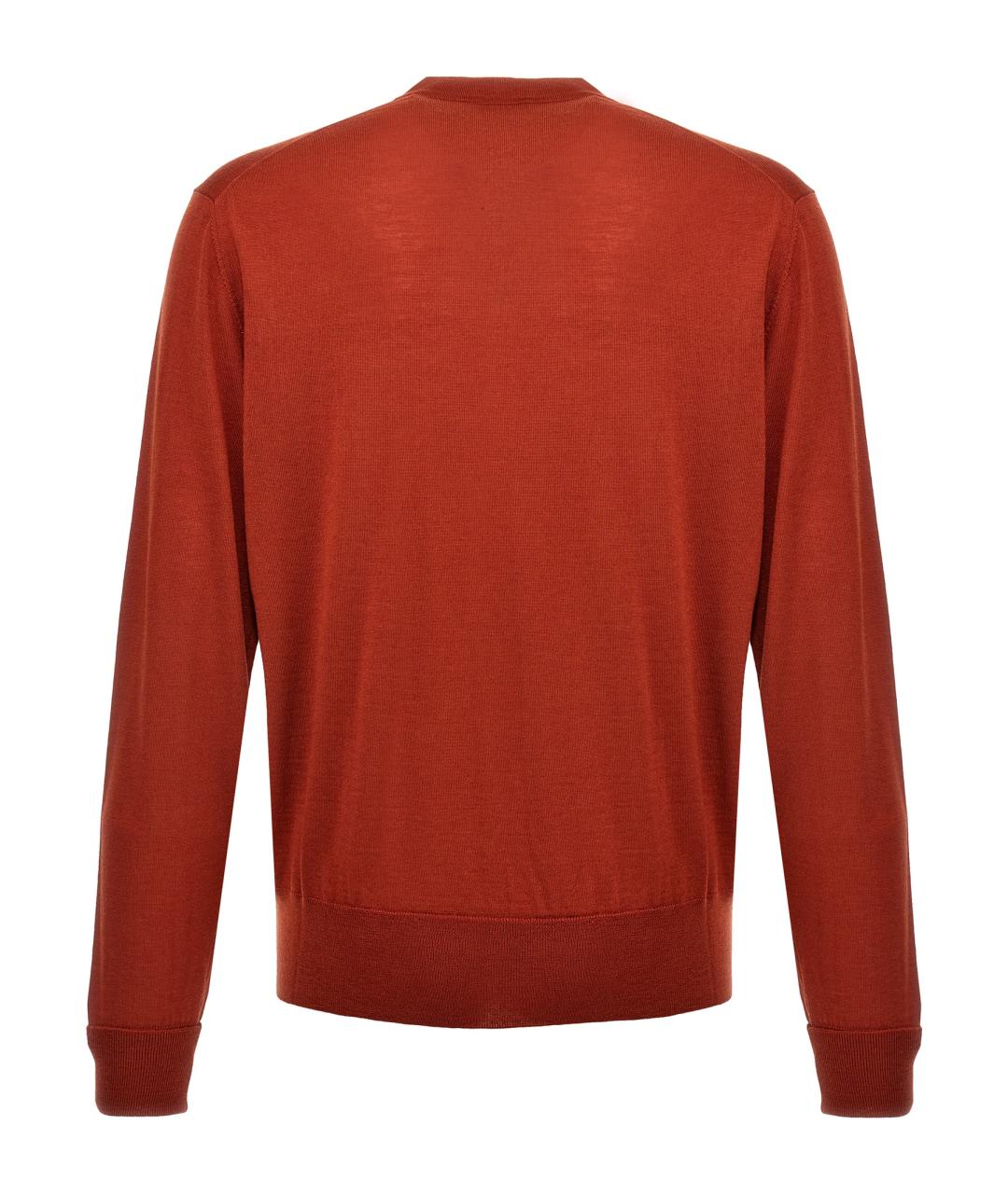 PT TORINO Красный шерстяной джемпер / свитер, фото 2