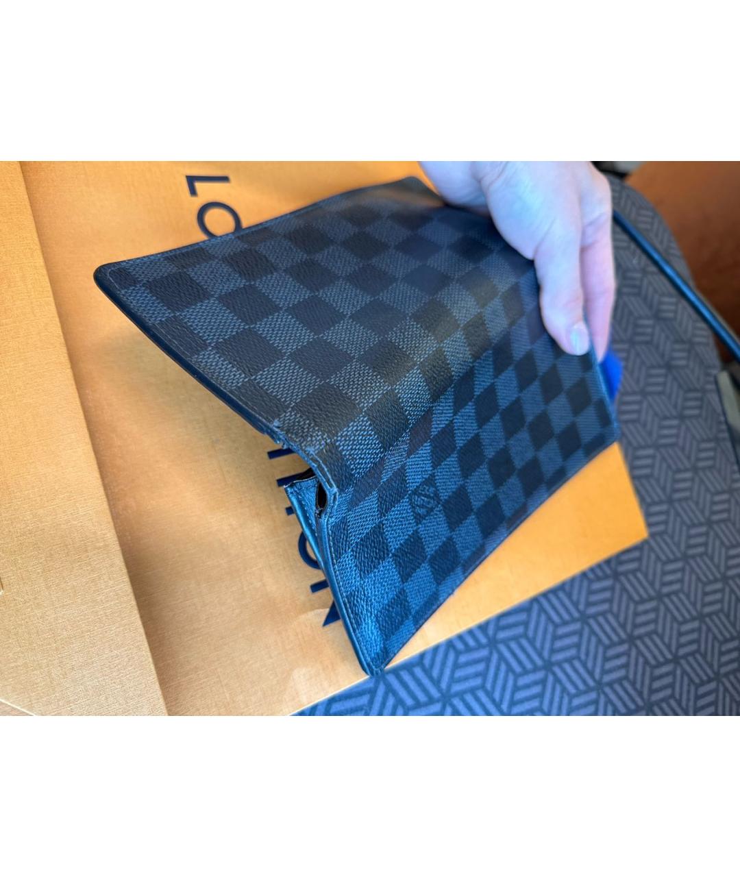 LOUIS VUITTON Черный кошелек, фото 5