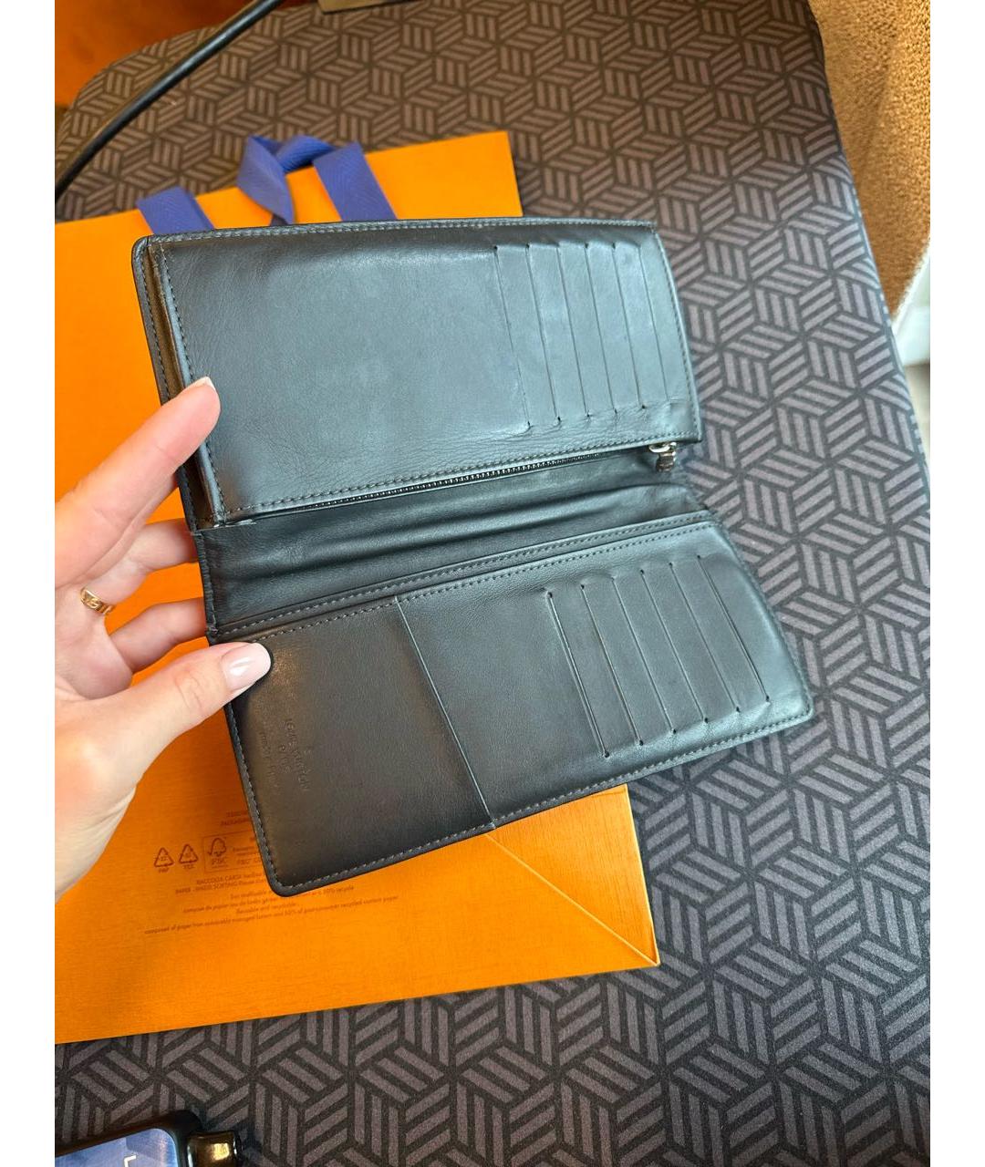 LOUIS VUITTON Черный кошелек, фото 3