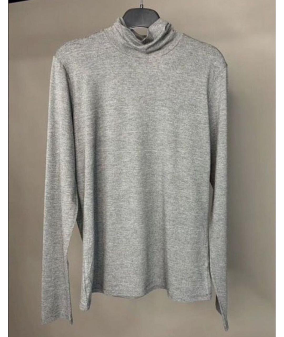 WEEKEND MAX MARA Серая вискозная водолазка, фото 7