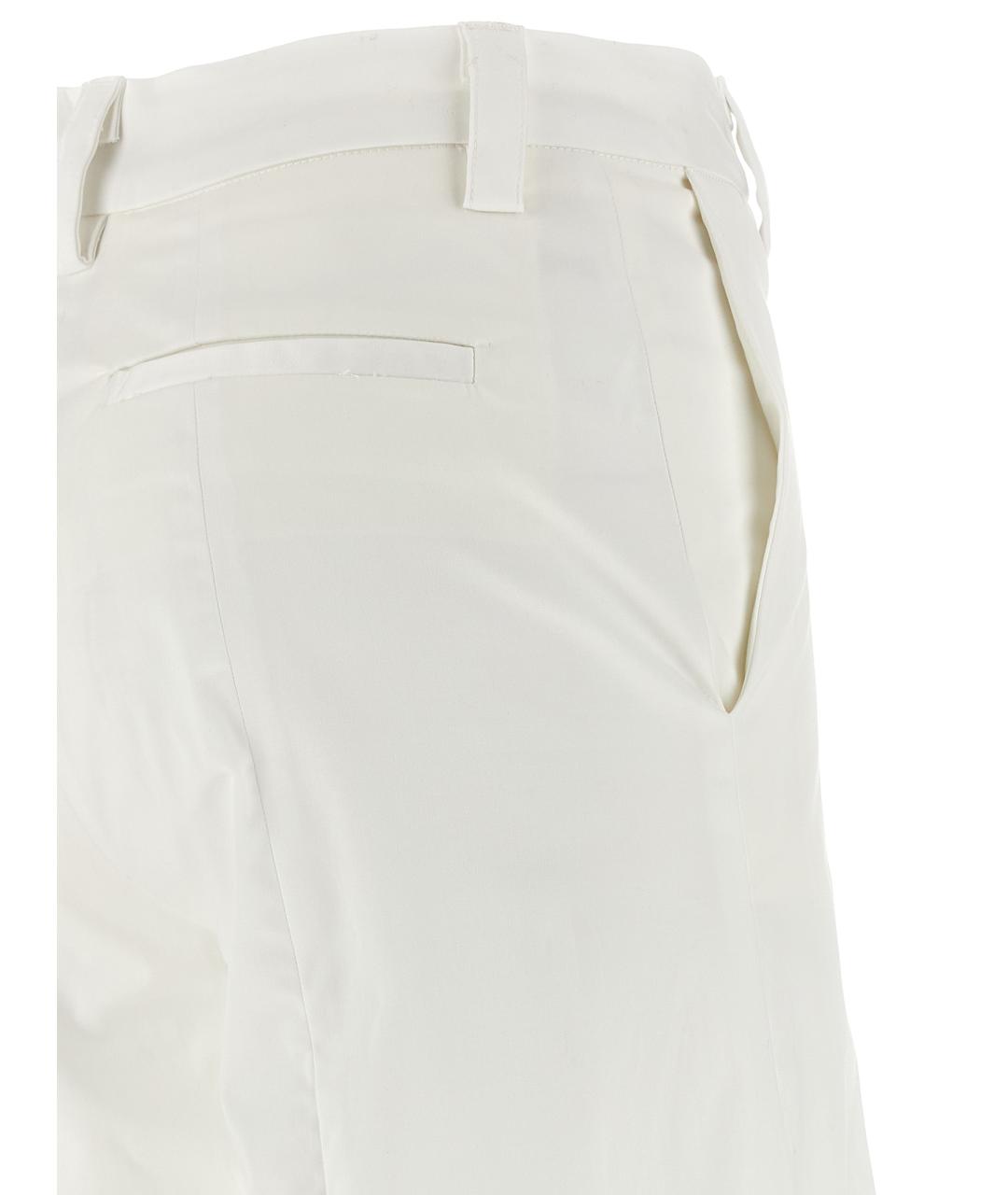 THELATEST Белые хлопковые прямые брюки, фото 4