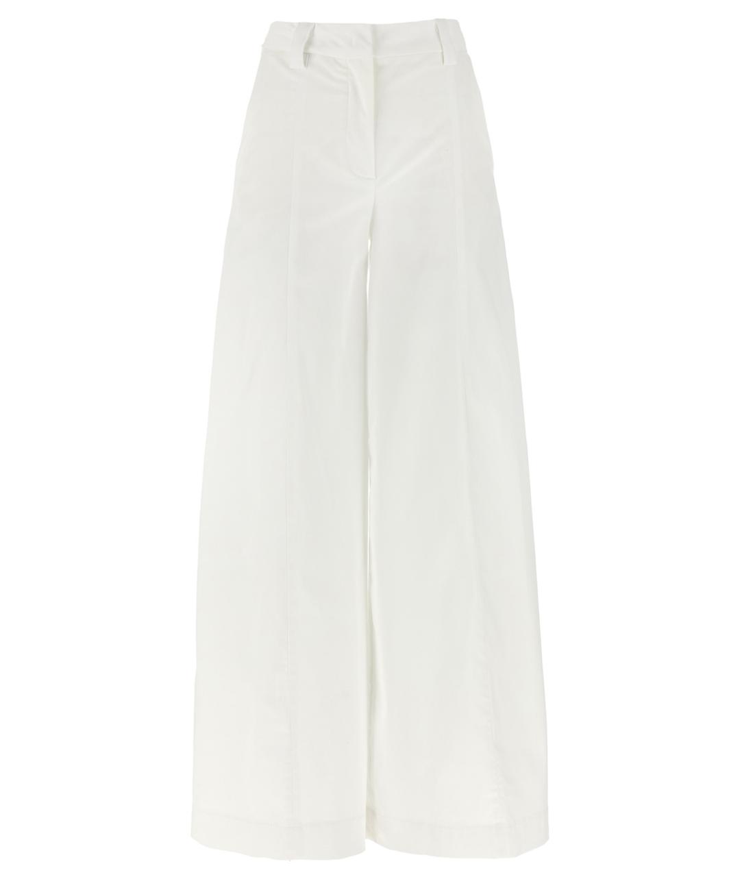 THELATEST Белые хлопковые прямые брюки, фото 1