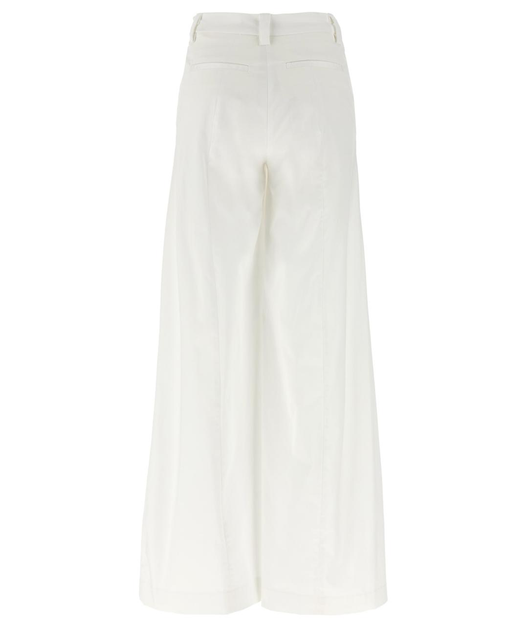 THELATEST Белые хлопковые прямые брюки, фото 2