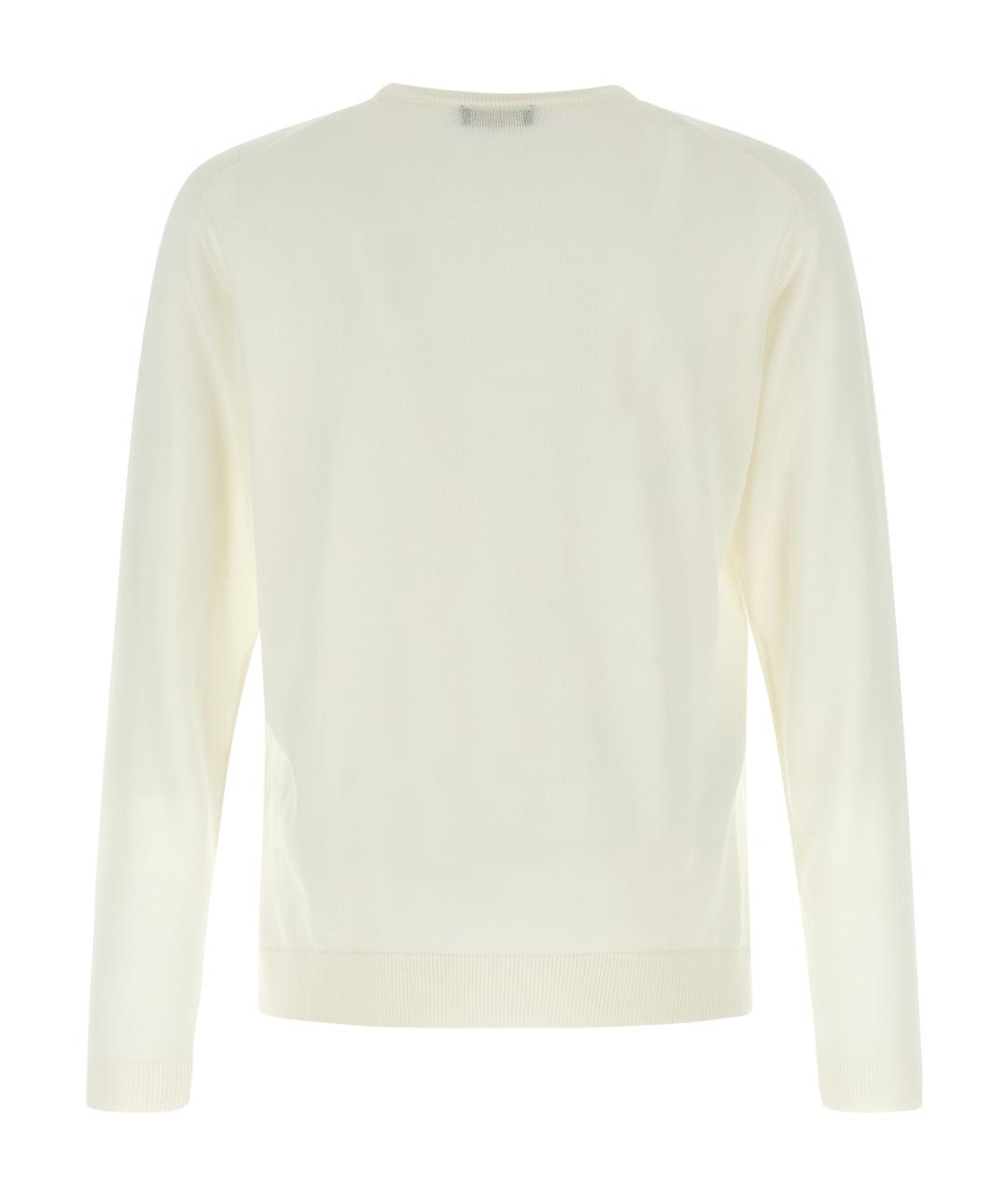 ROBERTO COLLINA Бежевый шерстяной джемпер / свитер, фото 2