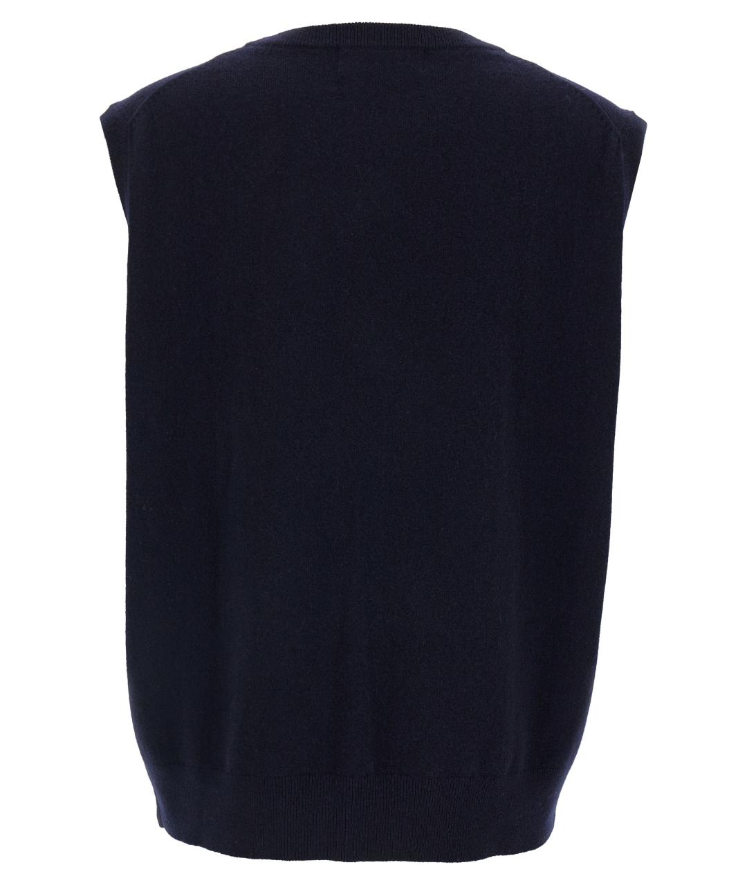 EXTREME CASHMERE Синяя кашемировая жилетка, фото 2