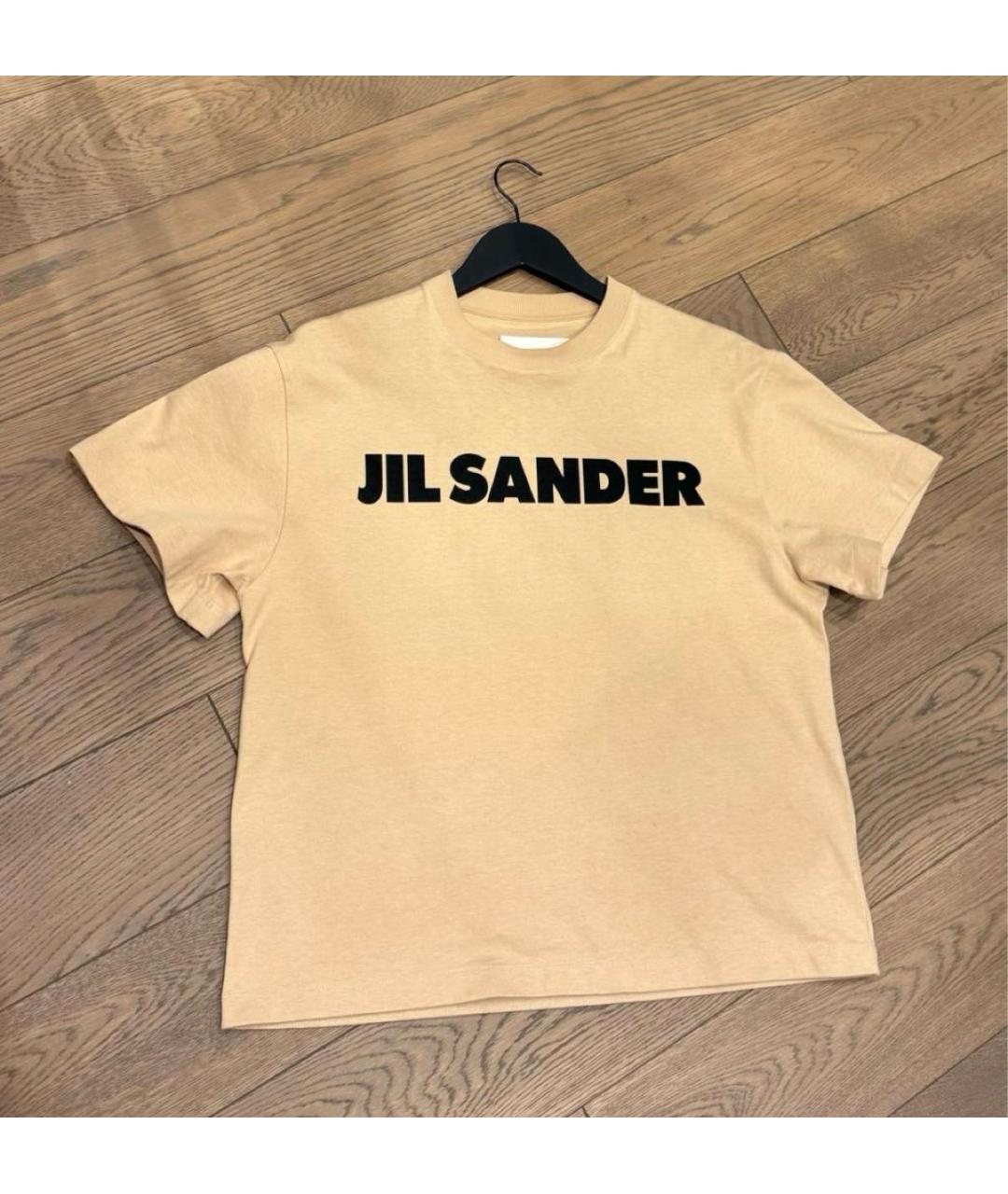 JIL SANDER Бежевая футболка, фото 4