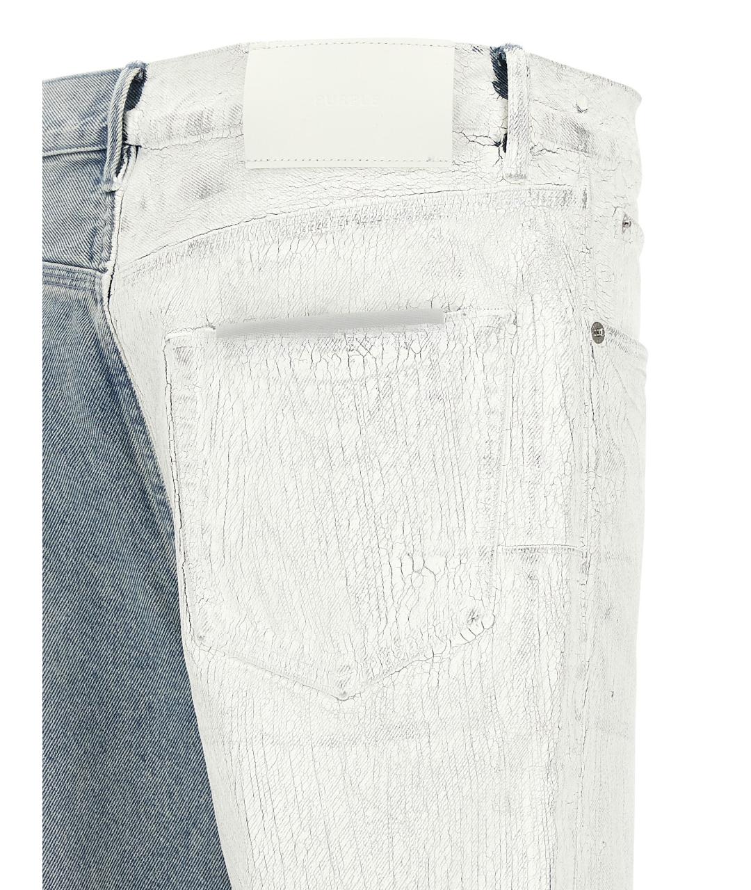 PURPLE Мульти хлопковые прямые джинсы, фото 4