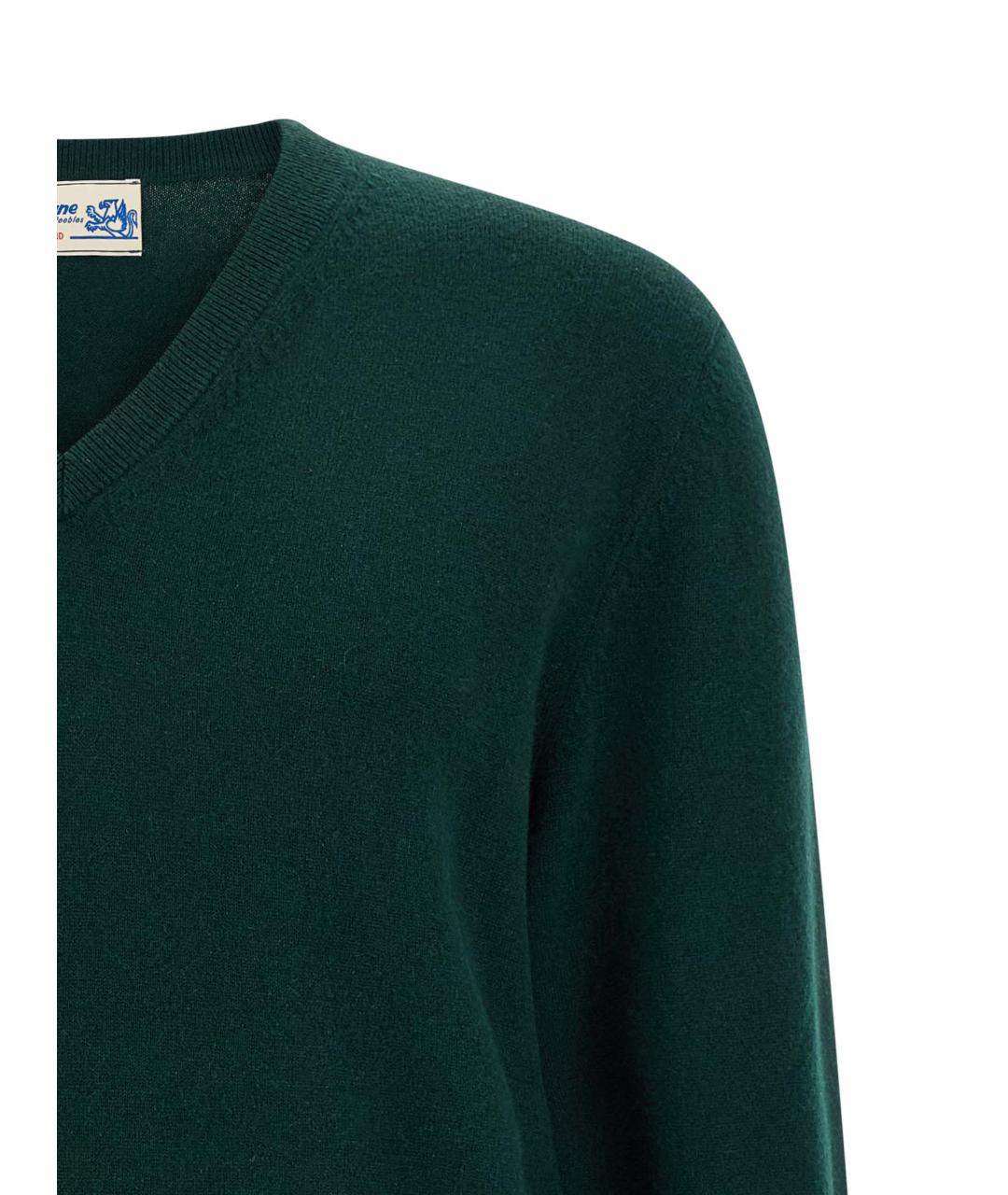 BALLANTYNE Зеленый кашемировый джемпер / свитер, фото 3