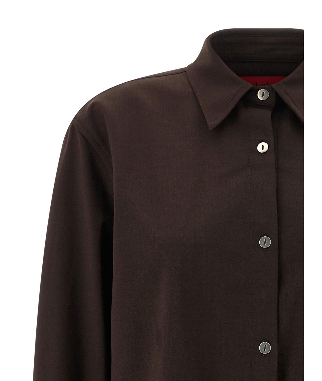 THELATEST Коричневая полиэстеровая блузы, фото 3