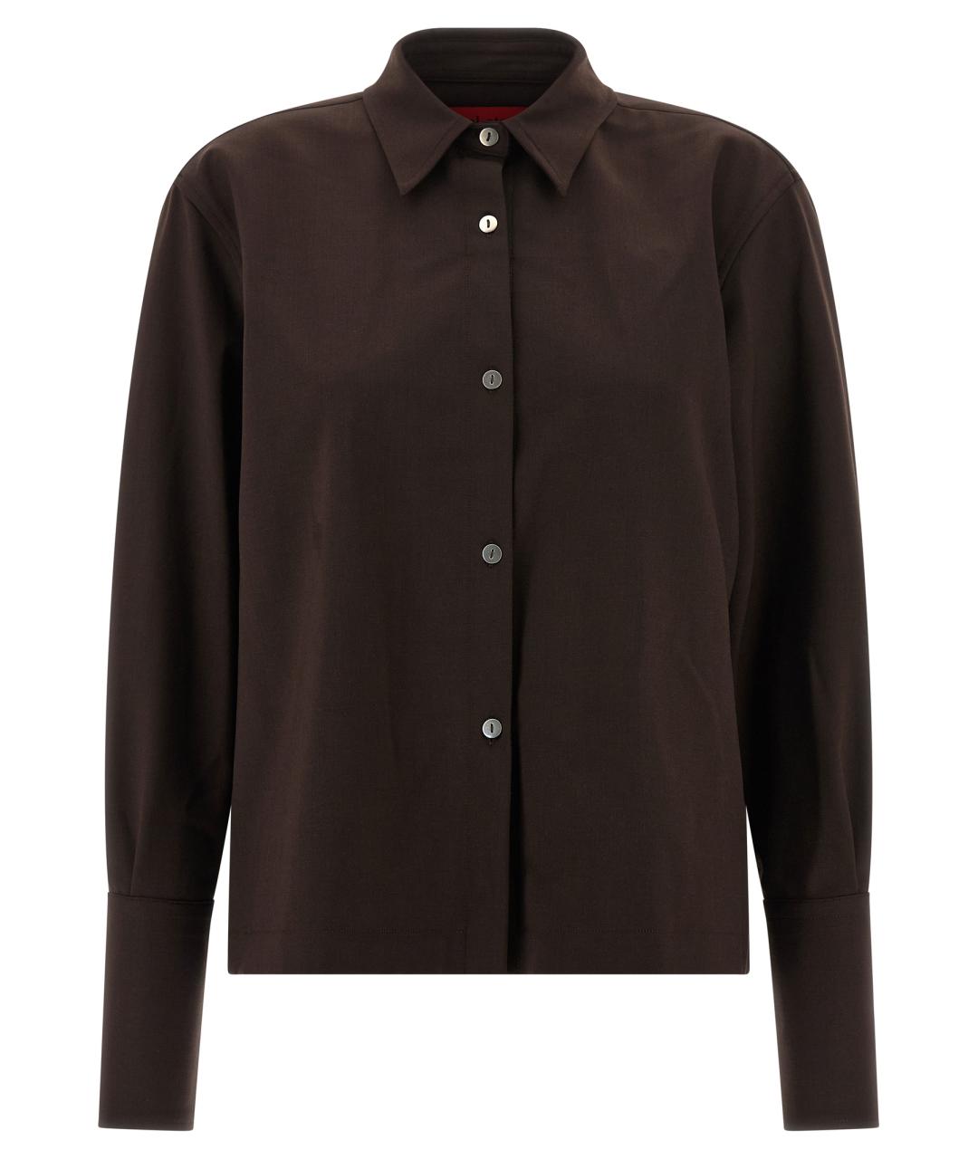 THELATEST Коричневая полиэстеровая блузы, фото 1