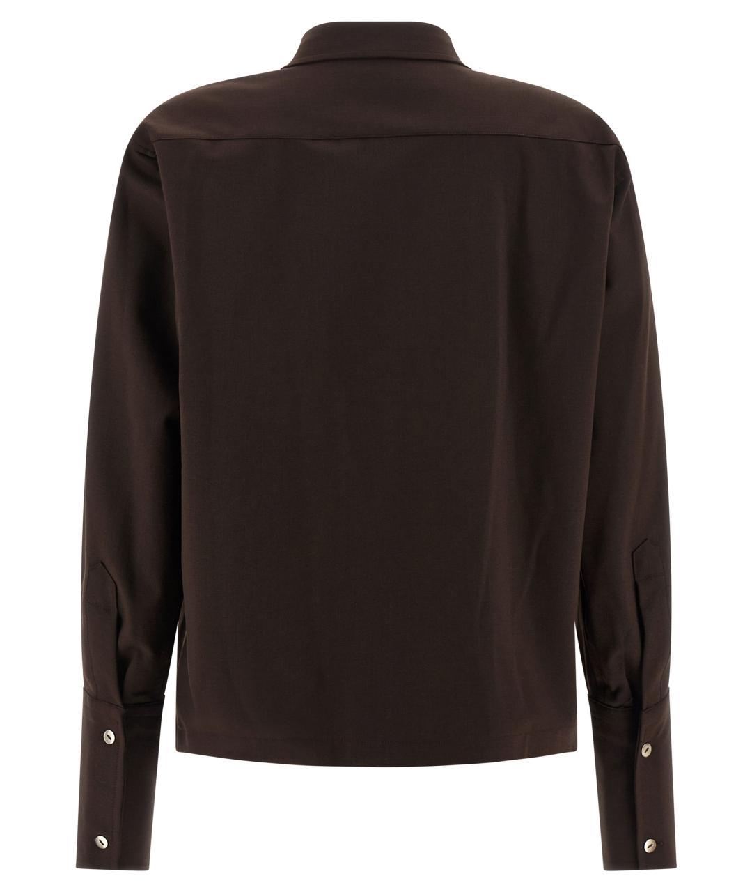 THELATEST Коричневая полиэстеровая блузы, фото 2