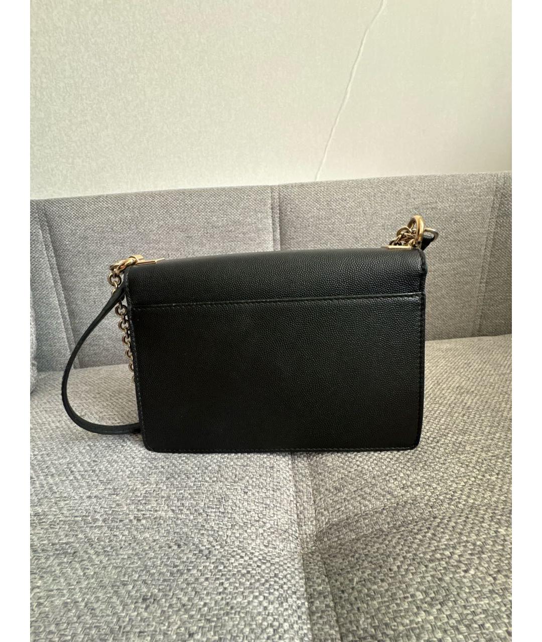 FURLA Черная кожаная сумка через плечо, фото 3