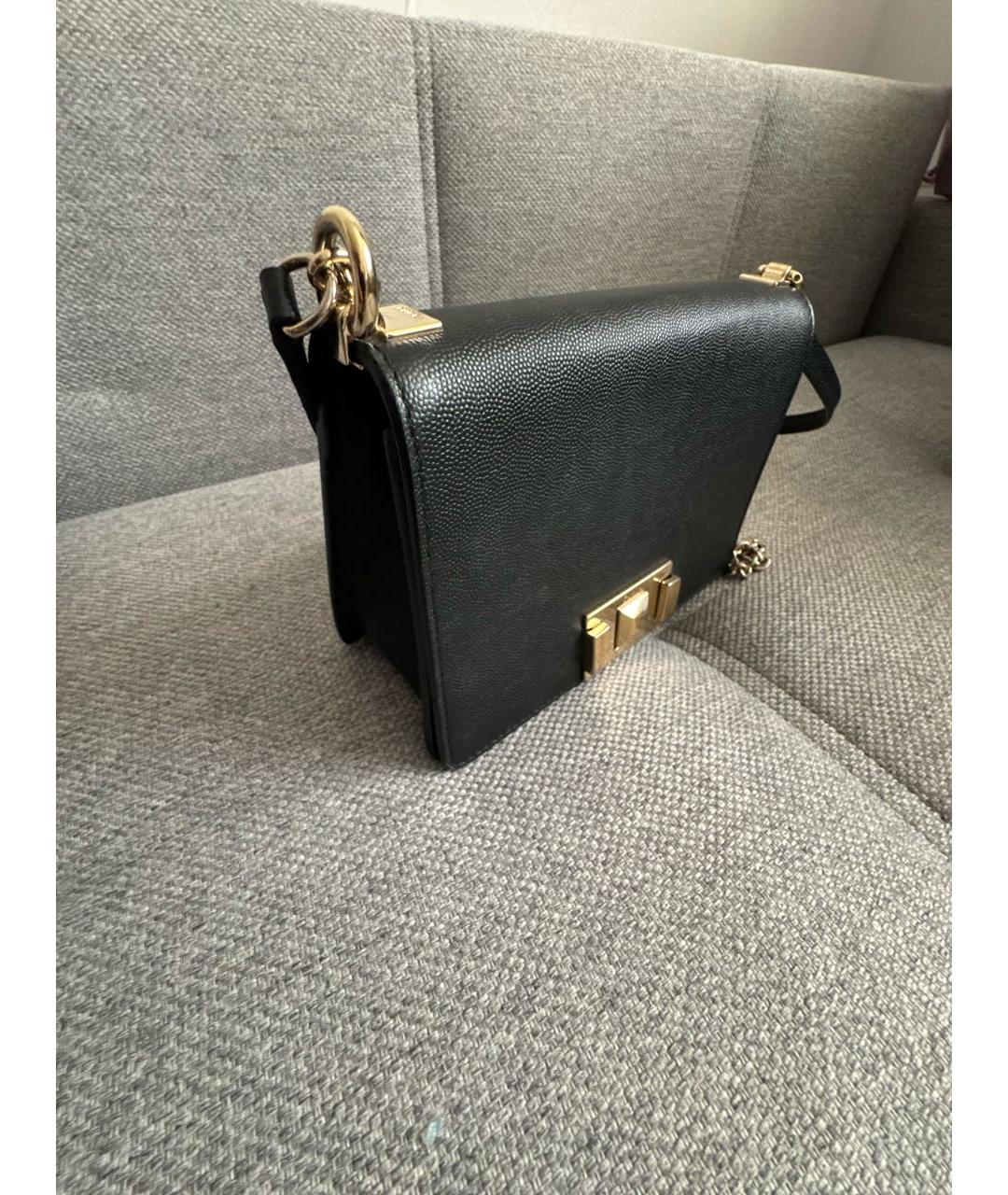 FURLA Черная кожаная сумка через плечо, фото 2