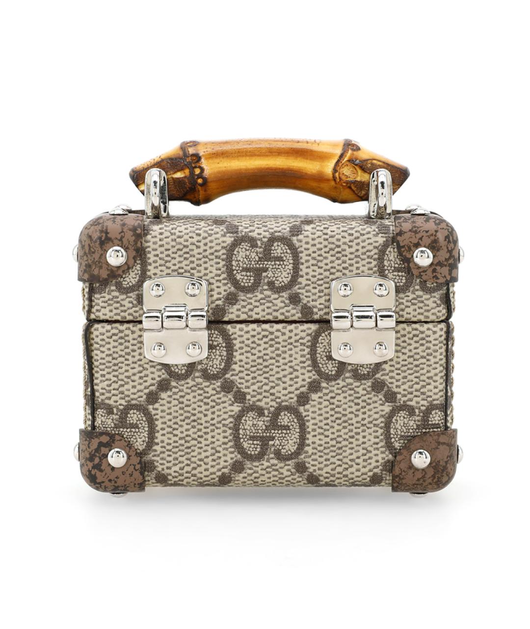 GUCCI Бежевая тканевая сумка через плечо, фото 6