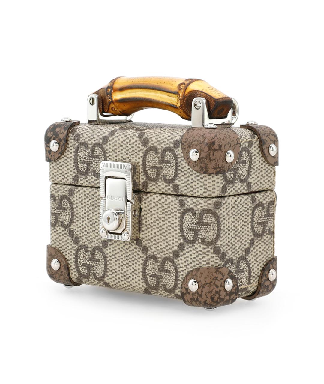 GUCCI Бежевая тканевая сумка через плечо, фото 4