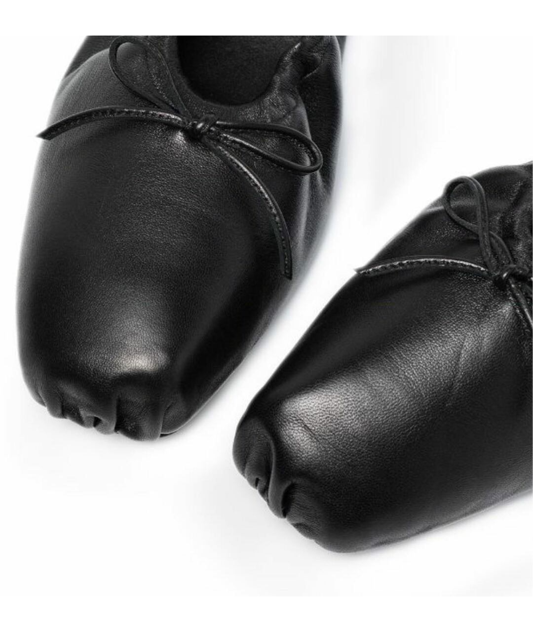 KHAITE Черные кожаные балетки, фото 2