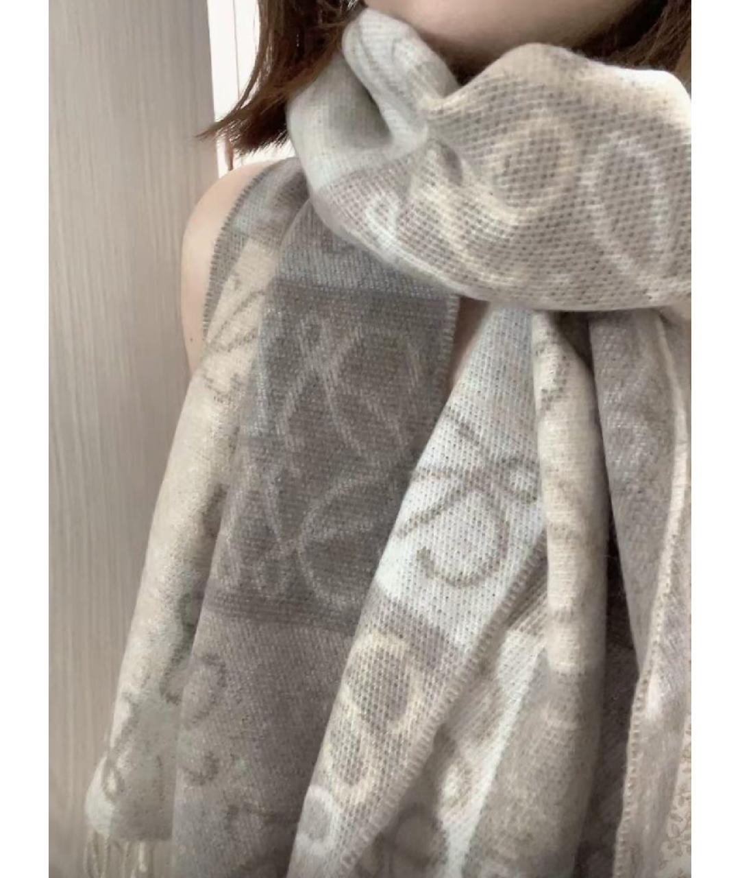 LOEWE Кашемировый шарф, фото 5