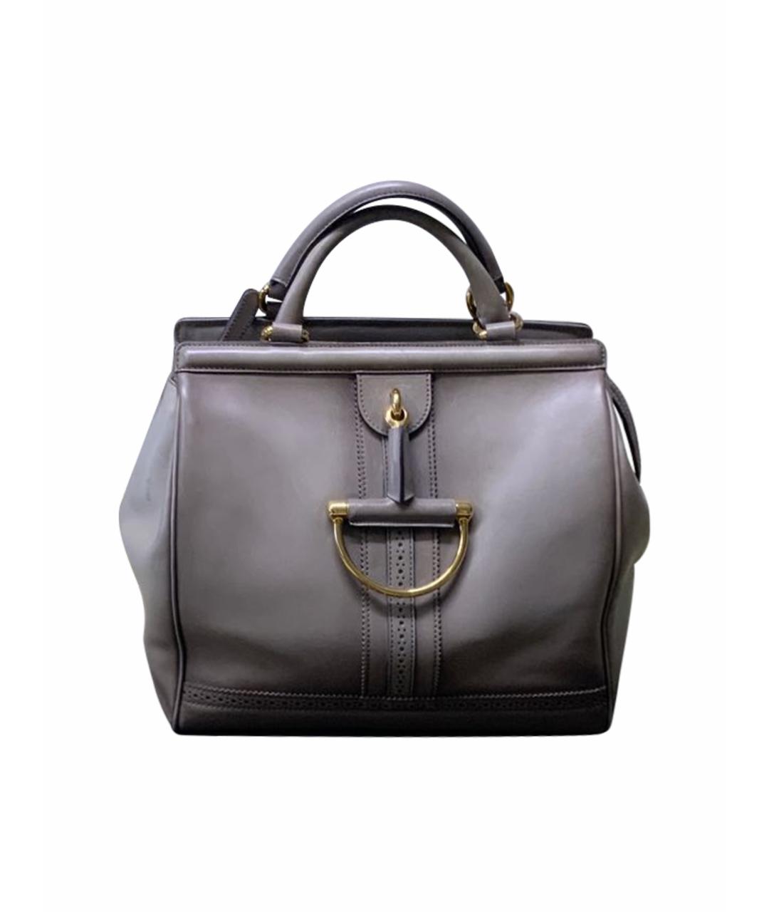 GUCCI Бежевая кожаная сумка с короткими ручками, фото 1