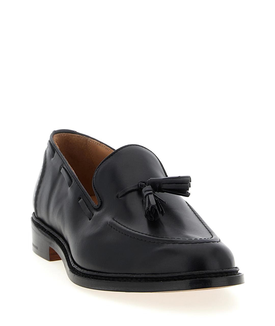 TRICKER'S Черные кожаные лоферы, фото 2