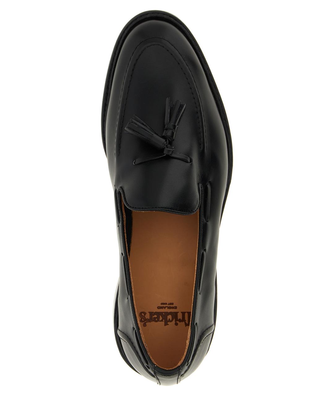 TRICKER'S Черные кожаные лоферы, фото 4