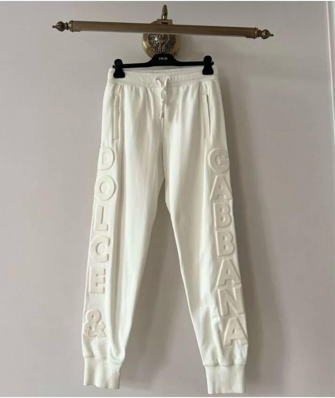 DOLCE&GABBANA Белые спортивные брюки и шорты, фото 9
