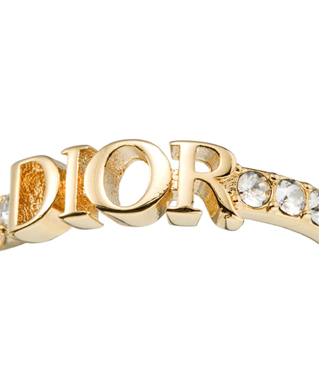 CHRISTIAN DIOR Золотое металлическое кольцо, фото 3